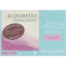 Fabriano Artistico Watercolor Hot Press Block Traditional White