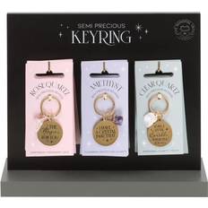 Keychains Something Different Crystal Keyring - Gold