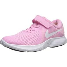 Nike Girls Revolution TDV Sneaker, Pink Rise/White-Pink Foam-Black, 7C Regular Toddler