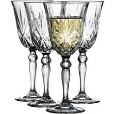 Hvidvinsglas Vinglas Lyngby Glas Melodia Hvidvinsglas 21cl 4stk