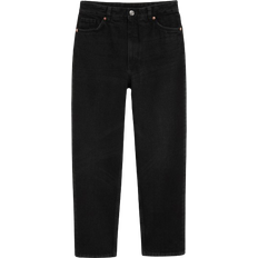 Monki Taiki High Waist Tapered Jeans - Black