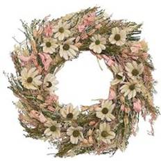 Hestia Dried Floral Wreath 25cm Pink