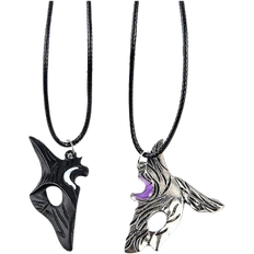 Couple Lover Necklace - Black/Silver/Purple/White