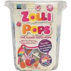 Sugar Free Candies Zollipops Clean Teeth Lollipops Tropical Flavors 16oz 1