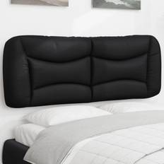 vidaXL Gavlpude 140 cm Kunstlæder Sort