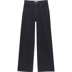 Pull&Bear Sorte mid rise-jeans med vidde-Black