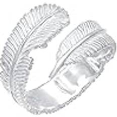 Elli Ringe Elli Wickelring Feder Boho 925 Sterling Silber Ring 1.0 pieces