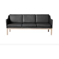 FDB Møbler MK46 Natural/Black Soffa 203.5cm 3-sits