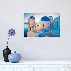 Latitude Run Oia Sunrise, Santorini, Greece II Framed Art