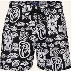 Vilebrequin Badeshorts MOORISE SCHWARZ/ WEISS