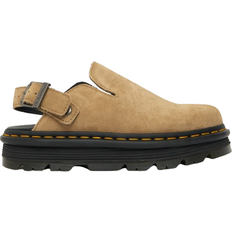 Men - Suede Slippers & Sandals Dr. Martens Zebzag Suede Slingback Platform Mule - Savannah Tan