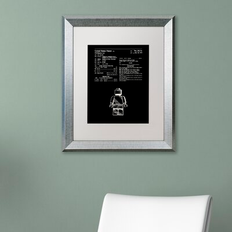 Interior Details Trademark Fine Art 'Lego Man Patent 1979 Black' Graphic Print Framed Art