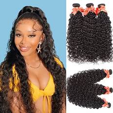 Hair Wefts on sale Alimog Wave Bundles Human Hairc Curly Wave 3 Bundles Virgin Wavy