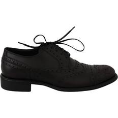 Dolce & Gabbana Laced Oxford Dolce & Gabbana Black Leather Wingtip Oxford Dress Shoes