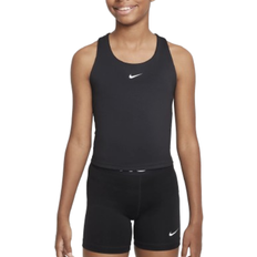 NIKE XS Tank Tops NIKE Girl's Swoosh Tank Top Sport Bra - Black/White