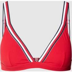 Tommy Hilfiger L Bikini Tops Tommy Hilfiger Global Stripe Padded Triangle Bikini Top PRIMARY RED