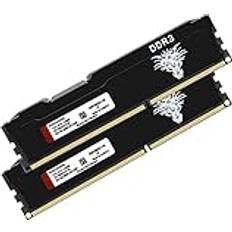 DDR3 16 GB Kit 8 GBx2 Desktop RAM 1866 MHz PC3-14900 UDIMM Non-ECC Obuffered 1,5 V 2Rx8 Dual Rank 240 Pin CL13 PC datorminne uppgradering moduler arbetsminne kit svart