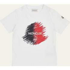 Moncler T-shirt Mit Logo - Blanc