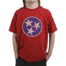 LA Pop Art Kid's Word Tennessee Tristar T-shirt - Red