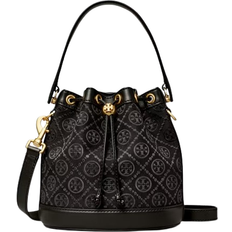 Tory Burch Black Bucket Bags Tory Burch T Monogram Bucket Bag - Black