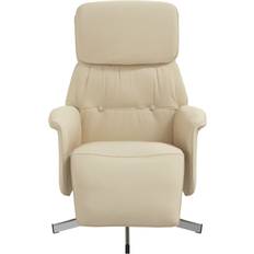 Recliner - Roterbar Fåtöljer vidaXL 356663 Cream Fåtölj