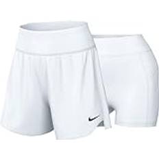 Tennis Shorts NIKE Damen Shorts W Nkct Df Advtg Short, White/White/Black, FQ3050-100