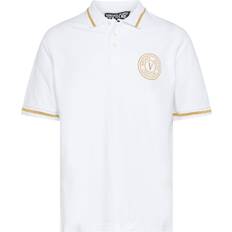 Versace Jeans Couture White V-Emblem Polo EG03 WHITE/GOLD