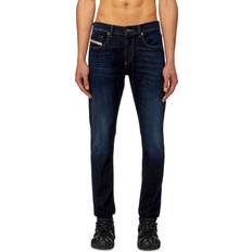 Herre - Rød Jeans Diesel Slim Denim Jeans - Navy/Brokade/Brandrød/Offwhite