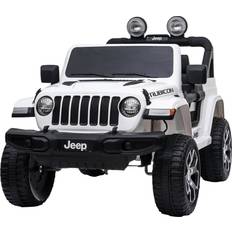 Metall Elbiler Jeep Wrangler Rubicon White 12V