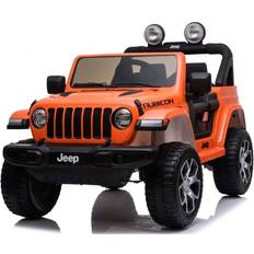 Jeep Elbilar Jeep Wrangler Rubicon Orange 12V