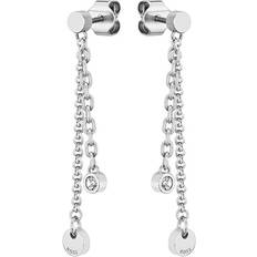 HUGO BOSS Iris Earrings - Silver/Transparent