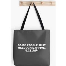 BearLad Tote Bags Some people just need a high-five. In the head. With a chair. Grocery for School Library Gym