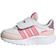 adidas Unisex barn Run 70-tals skor låg icke-fotboll Ftwr White Bliss Pink Lucid Pink, 27