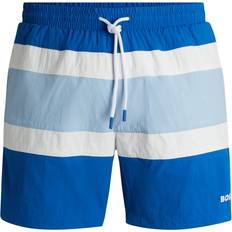 Blue Swimming Trunks BOSS Fully lined swim shorts with colour-blocking Blue