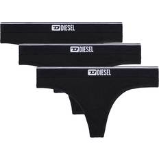 Diesel Women Panties Diesel Set di tre perizomi con logo in vita Perizomi Donna Nero