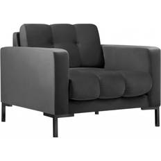 Micadoni Home Mamaia Black/Dark Grey Armchair 78cm