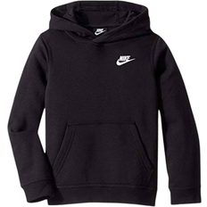 Nike Older Kid's Sportswear Club Pullover Hoodie - Black/White (BV3757-011)