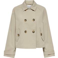 Only April Short Trenchcoat - Oxford Tan