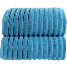 Rapport Ribbed Badlakan Blå (140x90cm)