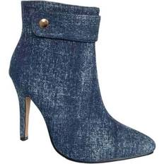 Push Button Shoes Ghsohs Fall Winter Dress Boot - Denim