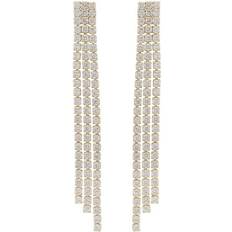 Tassel øreringe Snö of Sweden Essence Small Tassel Earrings - Gold/Transparent