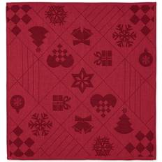 Polyester Stofservietter Juna Natale Stofserviet Rød (45x45cm)