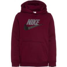 Nike Big Kid's Sportswear Club Fleece Pullover Hoodie - Dark Beetroot/Smoke Grey (CJ7861-639)