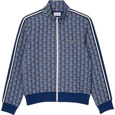 Hombre - Poliamida Suéteres Lacoste Paris Jacquard Monogram Zipped Sweatshirt - Navy Blue/White