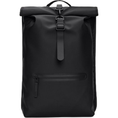 Rains Rolltop Rucksack - Black