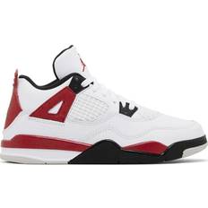 Basketball Shoes Nike Air Jordan 4 Retro Red Cement PS - White/Fire Red/Black/Neutral Grey