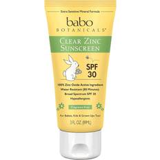 PETA Sun Protection Babo Botanicals Clear Zinc Sunscreen Lotion Fragrance Free SPF30 89ml