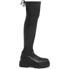 Black High Boots Where's That From Dawn Chunky - Black