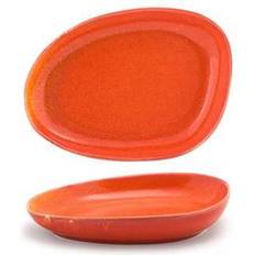 Front Of The House Kiln Oval Blood Orange Serving Dish 12