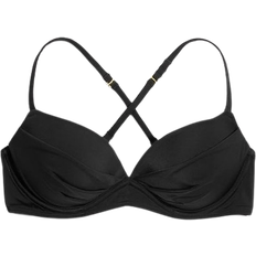 Swim Secret Convertible Push-Up Bikini Top - Black Hue